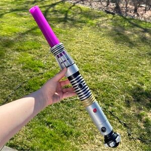 Star Wars Disney World Park Build Your Own Purple Lightsaber New Working Light